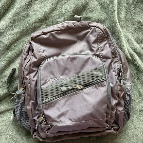 Purple LL bean backpack - Picture 1 of 5